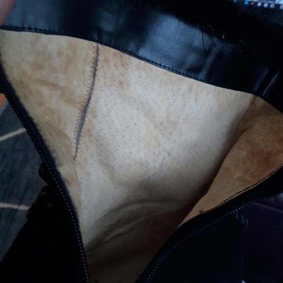 KINGFREED Leather Above Ankle Black Suede boot Fur trimmed EUC  sz 36 ( 6.-6.5) - Picture 8 of 8